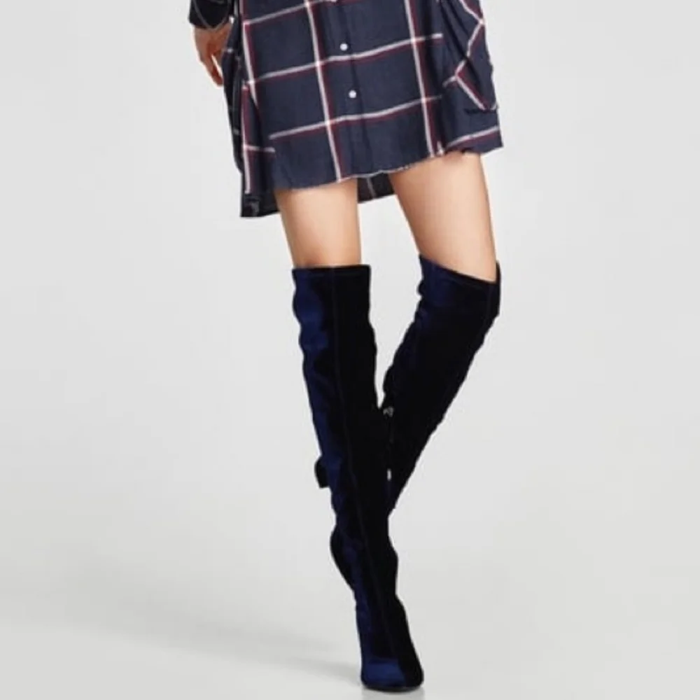 Zara Black Over the Knee Boots